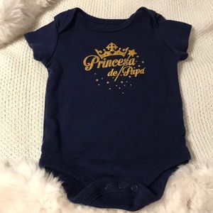 Princesa Onesie Short Sleeve 0-3 Months Pre -Loved